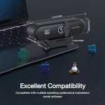 4K HD Streaming Webcam with Mic and Tripod