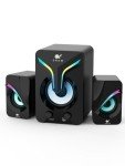 RGB Gaming Speakers with Subwoofer and Volume Control