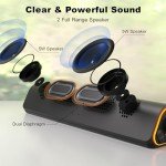 Colorful Bluetooth PC Speakers with Stereo Soundbar