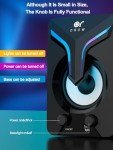 RGB Gaming Speakers with Subwoofer and Volume Control