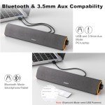Colorful Bluetooth PC Speakers with Stereo Soundbar