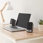 Amazon Basics USB-Powered Desktop Speakers - Black