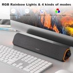 Colorful Bluetooth PC Speakers with Stereo Soundbar