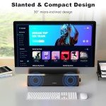 Colorful Bluetooth PC Speakers with Stereo Soundbar