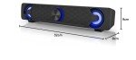 Smalody USB Gaming Soundbar with LED Lights