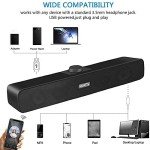 USB Powered 6W Stereo Soundbar for Gaming Laptops