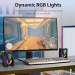 NJSJ H128 RGB Gaming Speakers with USB Power