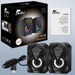 NJSJ H128 RGB Gaming Speakers with USB Power