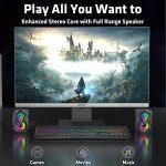 NJSJ H128 RGB Gaming Speakers with USB Power