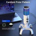 Aokeo USB Gaming Microphone with RGB Light