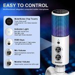 Aokeo USB Gaming Microphone with RGB Light