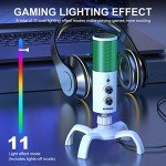 Aokeo USB Gaming Microphone with RGB Light