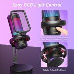 TONOR TC320 RGB Gaming USB Microphone with Stand