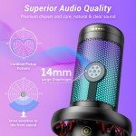 TONOR TC320 RGB Gaming USB Microphone with Stand