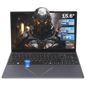 15.6" Gaming Laptop with Ryzen 5, 16GB RAM