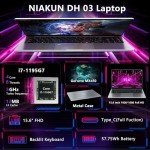 NIAKUN 15.6" Gaming Laptop with GeForce MX450