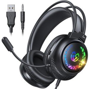 Tatybo Wired Gaming Headset for PS5, PS4, Xbox