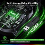 WESEARY Wireless Gaming Headset with Cool Lighting