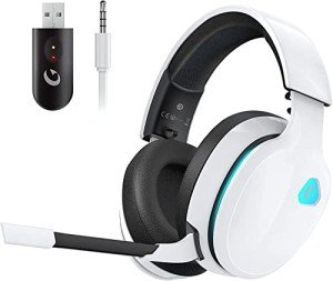 Wireless Gaming Headset with Detachable Microphone