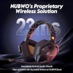 NUBWO Wireless Gaming Headset with 100Hr Battery