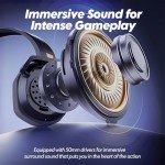 NUBWO Wireless Gaming Headset with 100Hr Battery