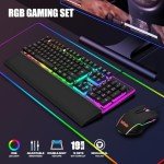 RedThunder K10 RGB Gaming Keyboard & Mouse Combo