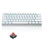 MageGee Mini 60% Mechanical Gaming Keyboard - White