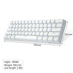 MageGee Mini 60% Mechanical Gaming Keyboard - White