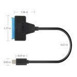 SATA to USB-C Adapter for HDD/SSD Upgrade