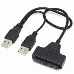 Dual USB 2.0 to SATA Adapter for Gaming Laptops