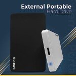 1TB USB 3.0 Portable External Hard Drive - White
