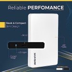 1TB USB 3.0 Portable External Hard Drive - White