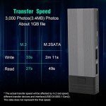 ASHATA 2TB USB C Hard Drive Enclosure for Gaming
