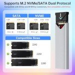 SSK Aluminum USB 3.2 SSD Enclosure Adapter