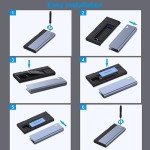 BENFEI 10 Gbps M.2 NVMe/SATA SSD Enclosure