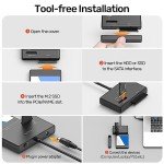 Alxum USB 3.2 NVMe/SATA HDD Enclosure
