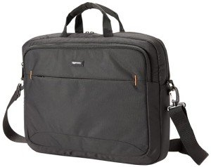 Amazon Basics Compact Laptop Shoulder Bag - Black