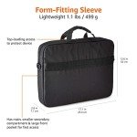 Amazon Basics Compact Laptop Shoulder Bag - Black