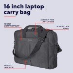 Primo 16-Inch Padded Gaming Laptop Bag - Black