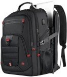 Extra Large Gaming Laptop Travel Backpack - Black