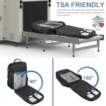 Extra Large Gaming Laptop Travel Backpack - Black