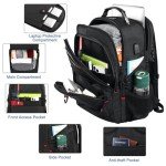 Extra Large Gaming Laptop Travel Backpack - Black