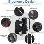 Extra Large Gaming Laptop Travel Backpack - Black