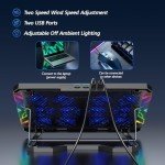 Trullypine Adjustable Laptop Cooling Pad with Fans