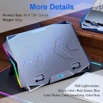 Quiet Cooling Pad with Fans for Gaming Laptops