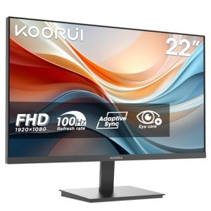 KOORUI 22" FHD Gaming Monitor - 100Hz Refresh