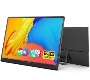15.6" 1080P Portable Gaming Monitor with Kickstand