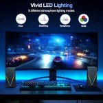 RGB Gaming Speakers with Enhanced Bass & Headphone Jack