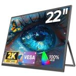 22" Portable 2K Gaming Monitor with Kickstand