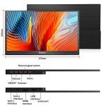 15.6" Full HD Portable Gaming Monitor with Speakers